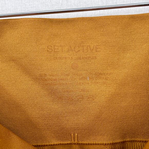 SET ACTIVE Sculptfelx Power Shorts Womens Small Gold Mustard Seamless Stretch - Picture 9 of 12